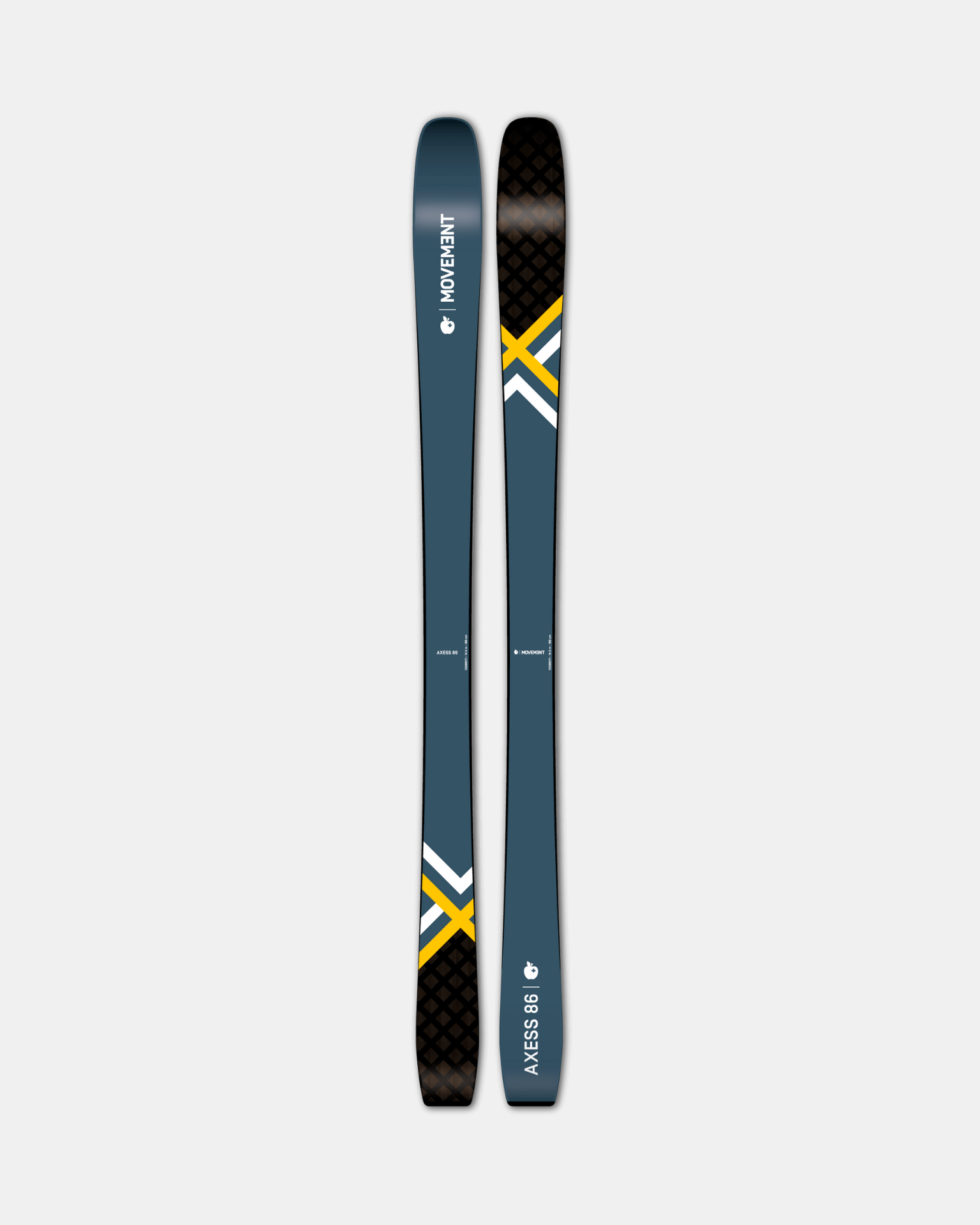 Master diverse terrain with Movement&#39;s Axess 86 all-terrain skis.