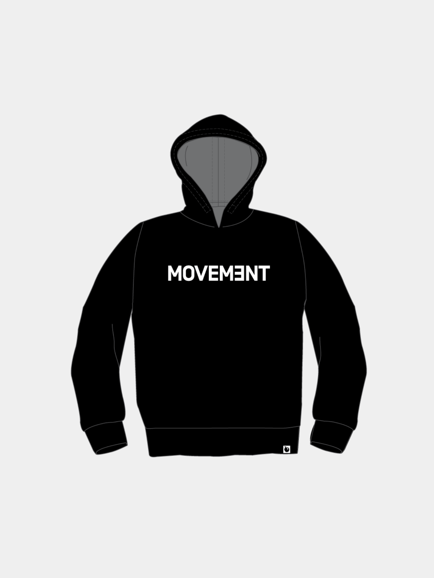 Sleeve logo hoodie hotsell
