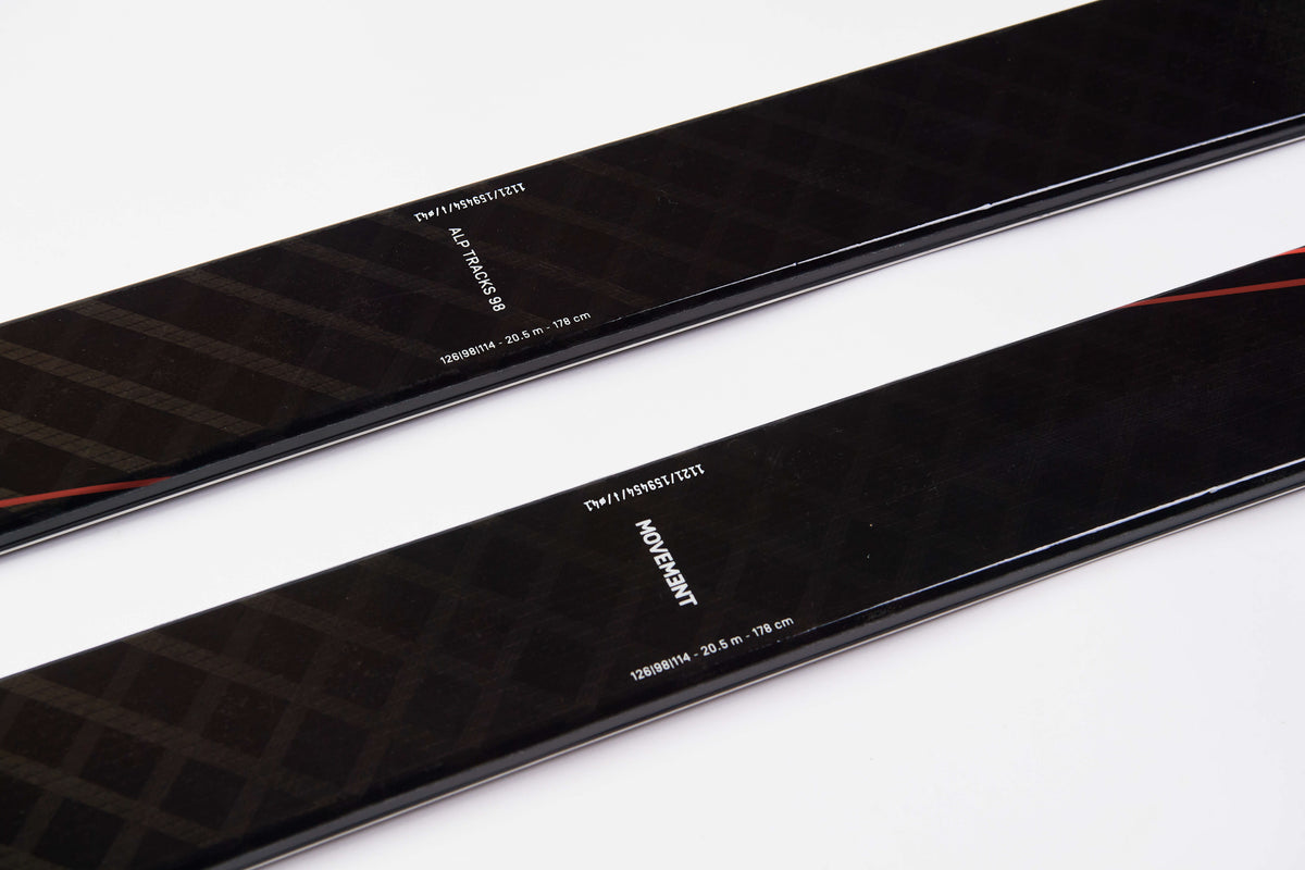 Conquer challenging terrain alongside Movement's Alp Tracks 98 touring skis.