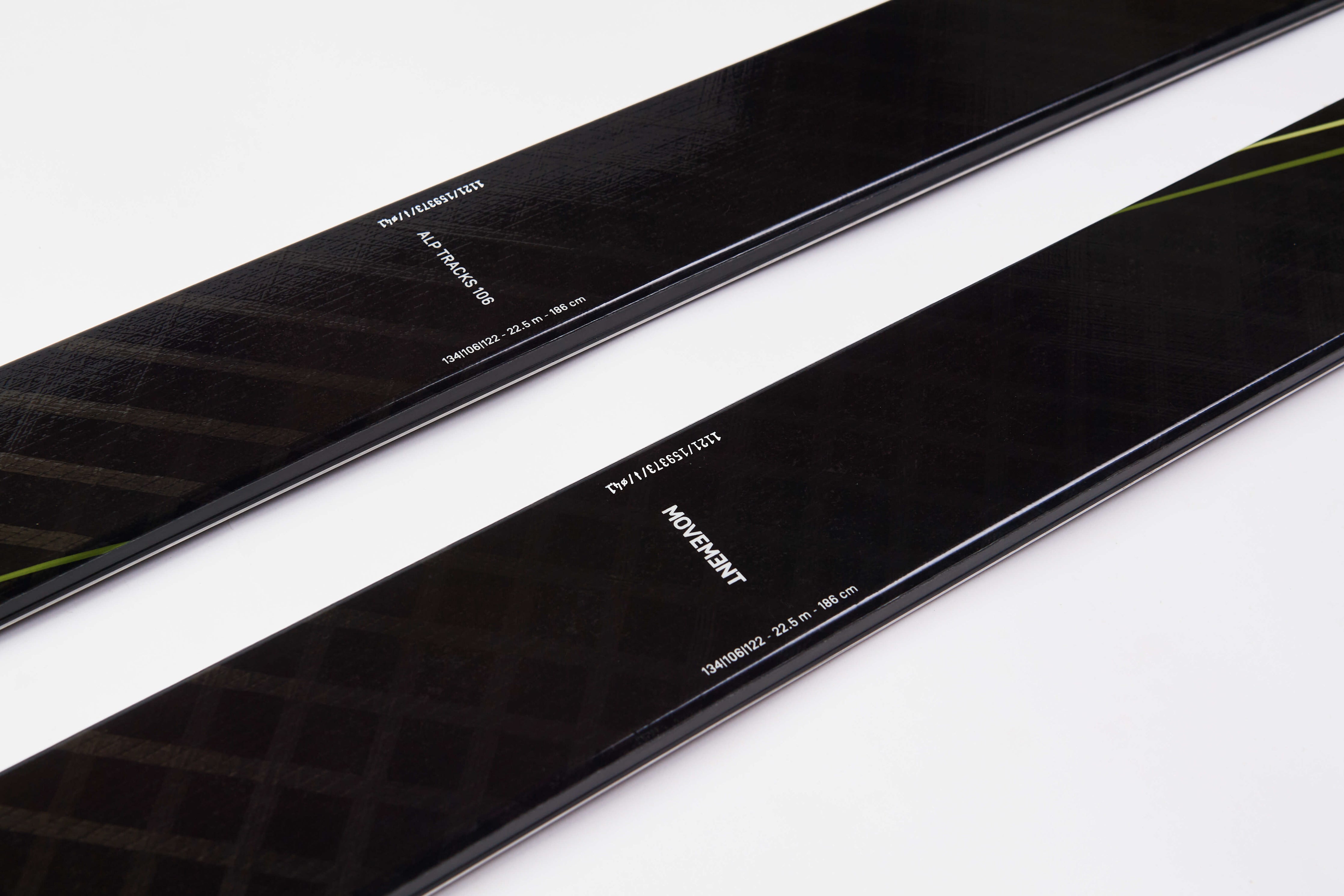 Elevate your touring game with Movement&#39;s precision-engineered Alp Tracks 106 skis.