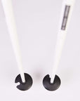 Unleash your potential on the slopes with Movement's durable white Branded Alu poles.