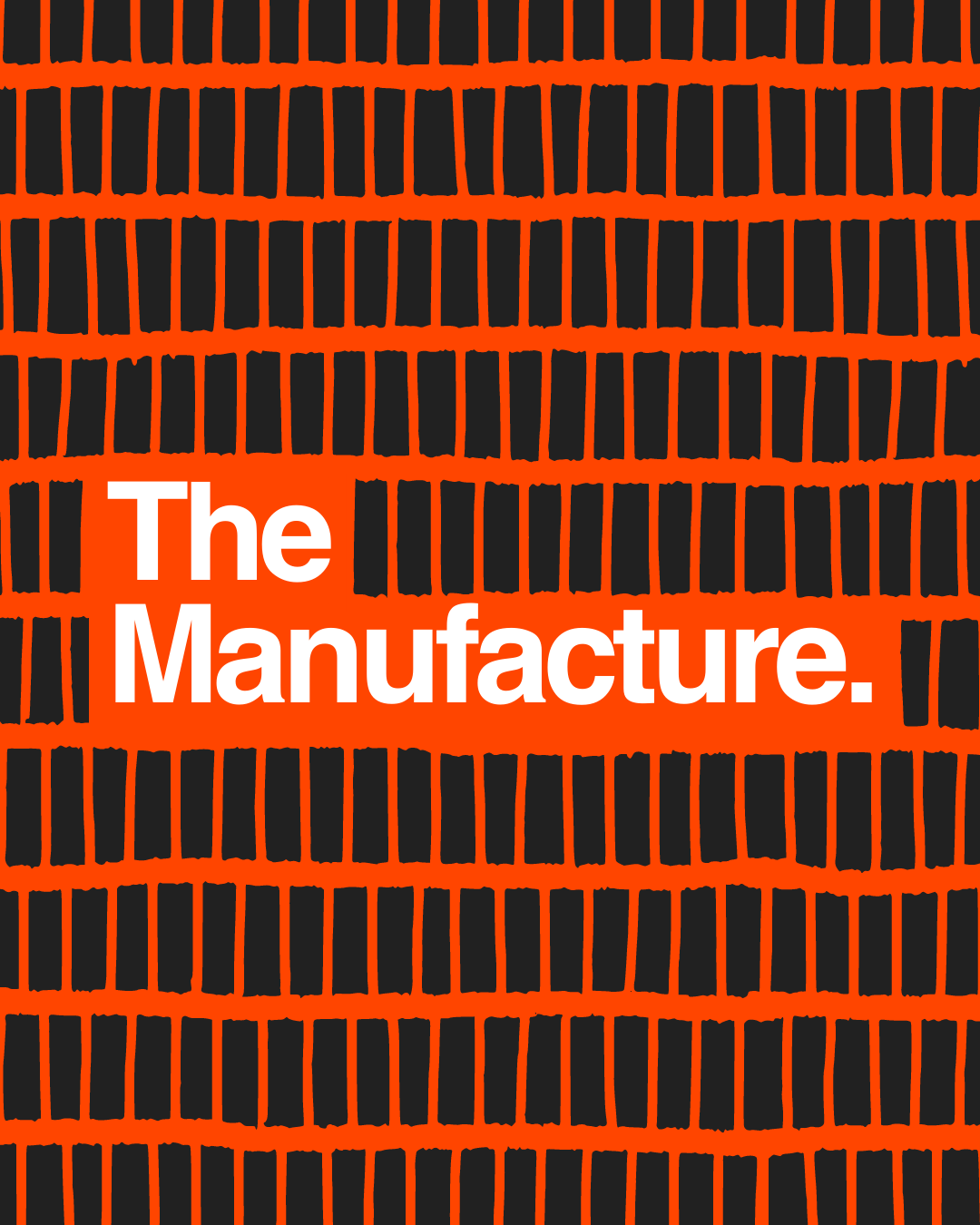The Manufacture poster inspired by international Swiss style.