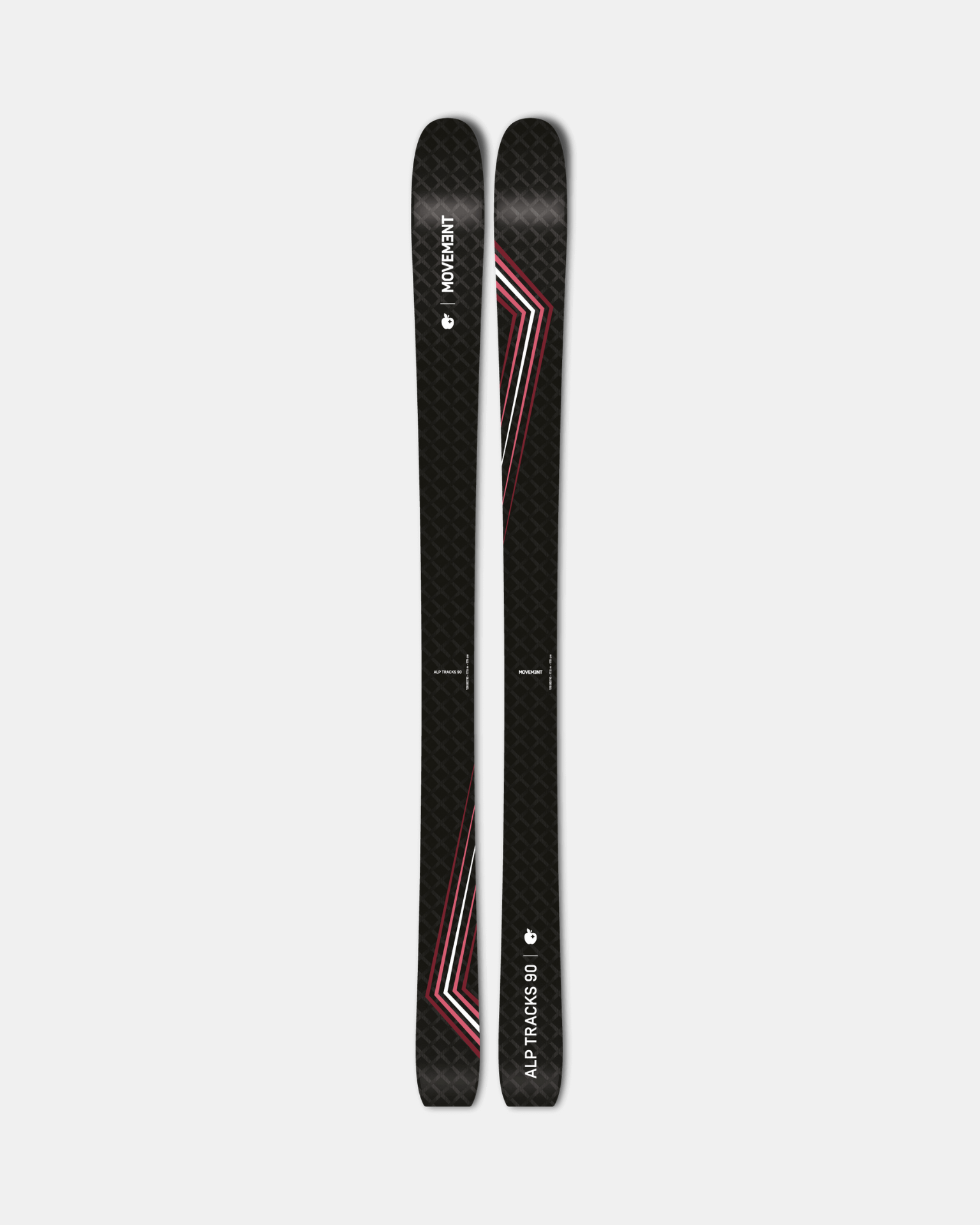 Embrace the mountains with Movement&#39;s Alp Tracks 90W skis as your companion.