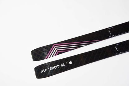 Conquer backcountry terrain alongside Movement's Alp Tracks 95 Women's touring skis.